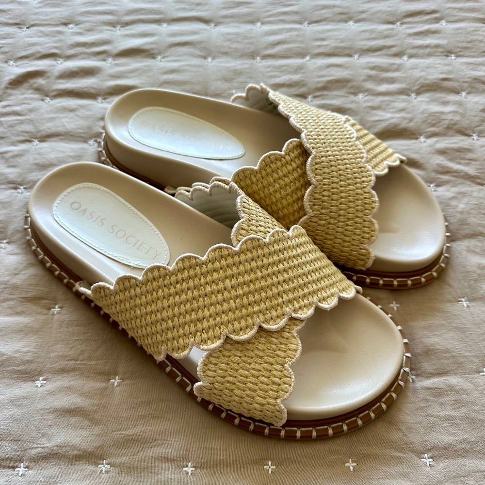 Oasis Society - Fabry Raffia Sandals size 10